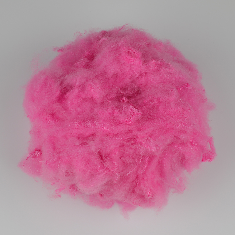 Rosa Ull Spinning Polyester Stapel Fiber 3D×32mm