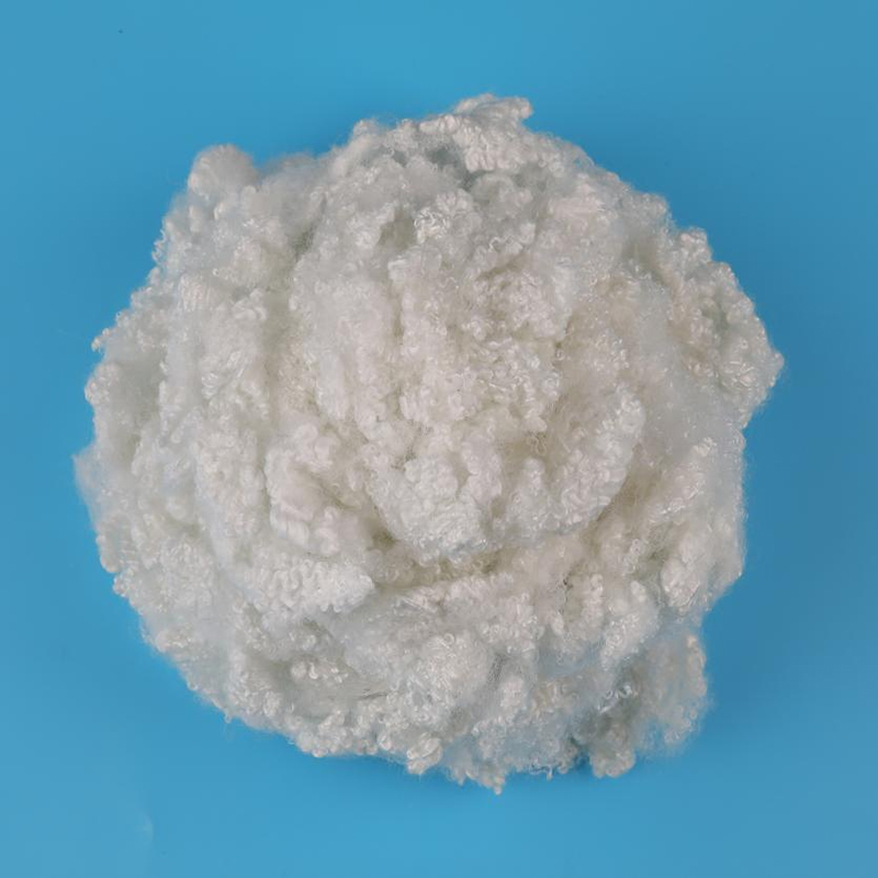 Raw White Silicon Conjugered Polyester Staple Fiber 3D×64mm